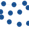 Royal Blue Honeycomb Garland Decoration