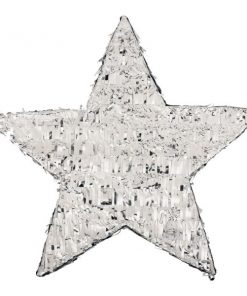 Silver Foil Star Pinata