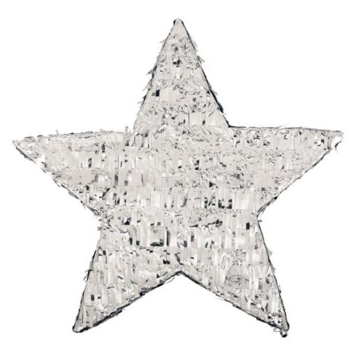 Silver Foil Star Pinata