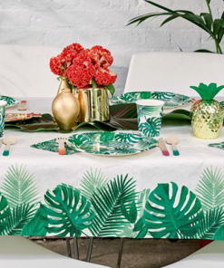 Tropical Fiesta Palm Plastic Table Cover