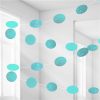 Turquoise Glitter Hanging String Decorations