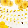 Yellow Glitter Hanging String Decorations