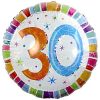 30th Birthday Radiant Round Balloon