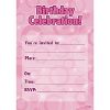 Birthday Celebration Pink Invitations