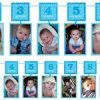 Boy's 1st Birthday Blue Glitter Garland Photo Holder