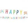 Happy Birthday Age 30 Letter Banner