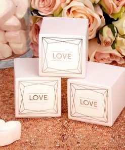 Geo Blush Wedding Favour Boxes