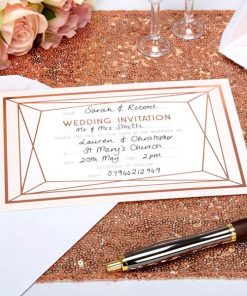 Geo Blush Wedding Invitation Cards