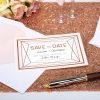Geo Blush Wedding ''Save The Date'' Cards
