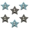 One Little Star Blue Sugar Cake Decorations Toppers