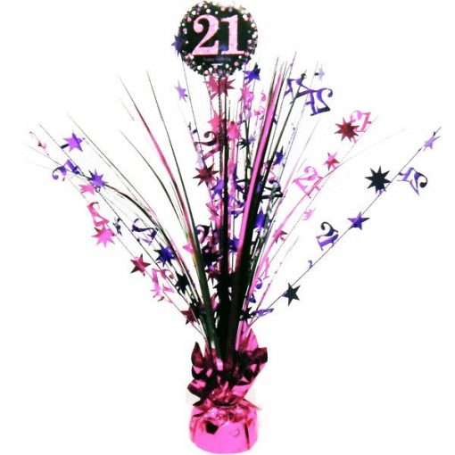 Age 21 Table Centrepiece