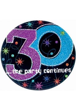 30th Birthday Party Paper Plates
