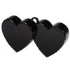 Black Double Heart Balloon Weight