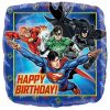 Justice League Happy Birthday Square Balloon