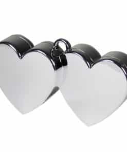Silver Double Heart Balloon Weight