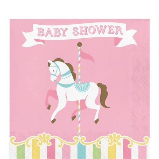 Carousel Baby Shower Party Baby Shower Napkins