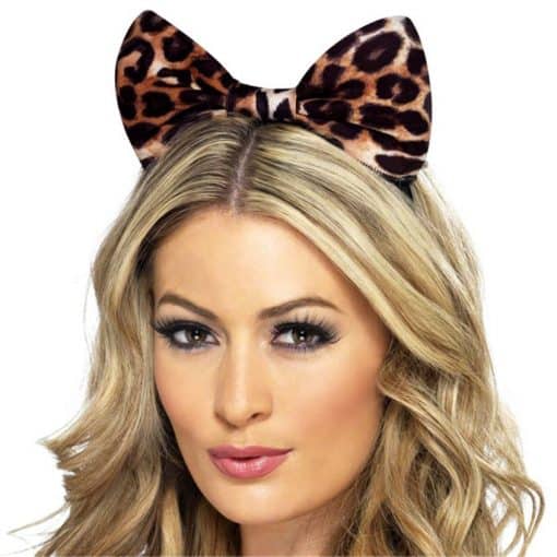 Cheetah Print Bow Ears
