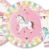Carousel Baby Shower Party Paper Dessert Pates