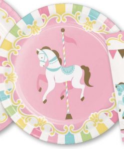 Carousel Baby Shower Party Paper Dessert Pates