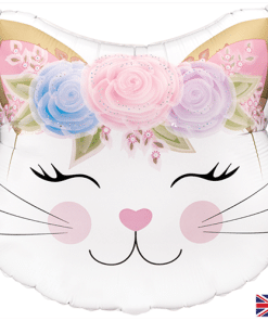 Floral Kitten Balloon