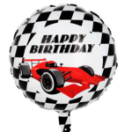 Happy Birthday Racing Themed Party Balloon