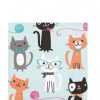 Purrfect Kitten Party Paper Beverage Napkins