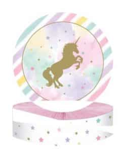 Unicorn Sparkle Party Honeycomb Centrepiece