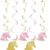 Unicorn Sparkle Party Dizzy Dangler Decorations