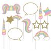 Unicorn Sparkle Party Photo Booth Props Set