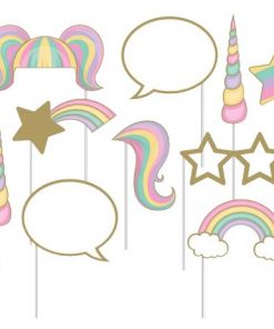 Unicorn Sparkle Party Photo Booth Props Set