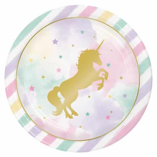 Unicorn Sparkle Party Paper Plates