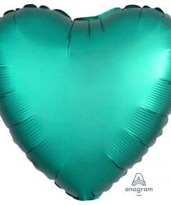 Jade Heart Satin Luxe Foil Balloon
