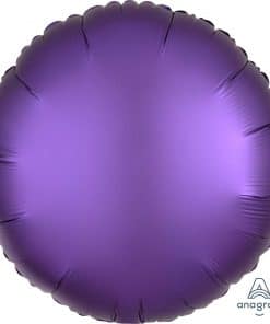 Purple Royale Circle Satin Luxe Foil Balloon