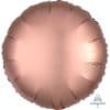 Rose Copper Circle Satin Luxe Foil Balloon