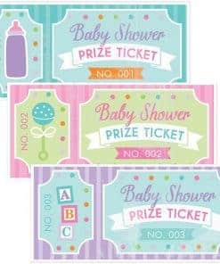Baby Shower Raffle Prize Tickets