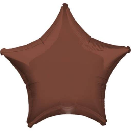 Brown Star Foil Balloon