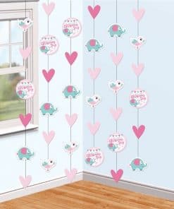 Christening Day Pink String Decorations