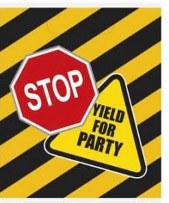 Construction Party Plastic Loot Bags