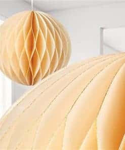 Cream Glitter Honeycomb