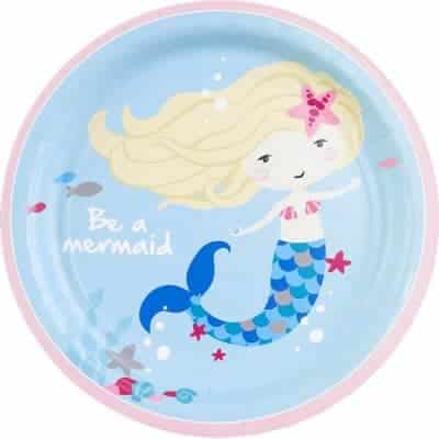 Be A Mermaid Party Paper Dessert Plates