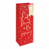 Eat Drink & Be Merry Bottle Bags