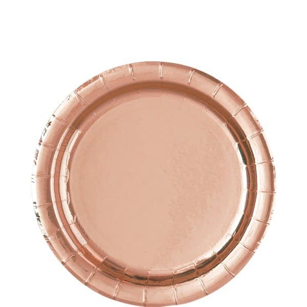 Rose gold cake clearance plates