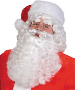 Santa Claus White Wig & Beard Set