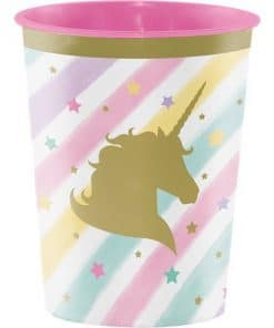 Unicorn Sparkle Plastic Favour Cup