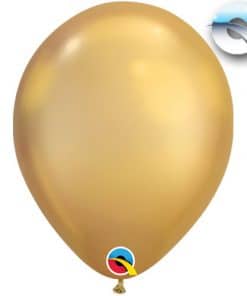 Chrome Gold Latex Balloon