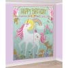 Magical Unicorn Party Photo Booth Kit with Props & Backdrop