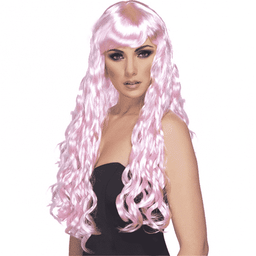 Desire Long Curly Wig - Candy Pink