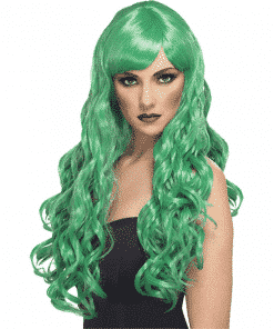 Desire Long Curly Wig - Green