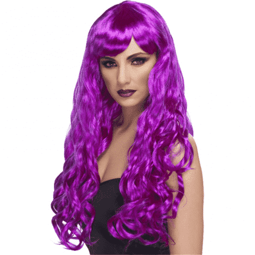 Desire Long Curly Wig - Purple