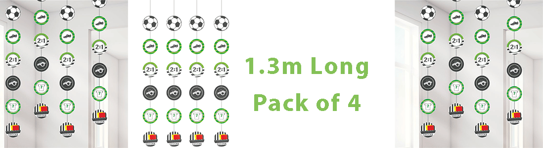 Football Soccer Decorated Hangin Party Decorations Birthdays Events